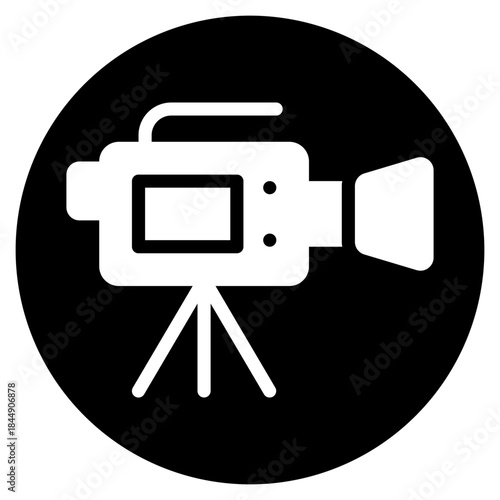 photographic film glyph icon