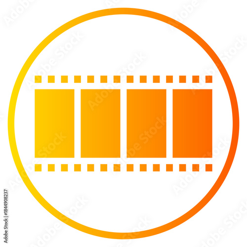 film strip gradient icon