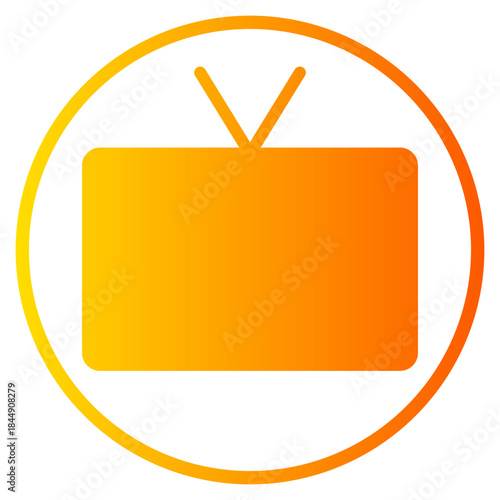 smart tv gradient icon