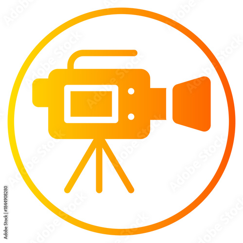 photographic film gradient icon