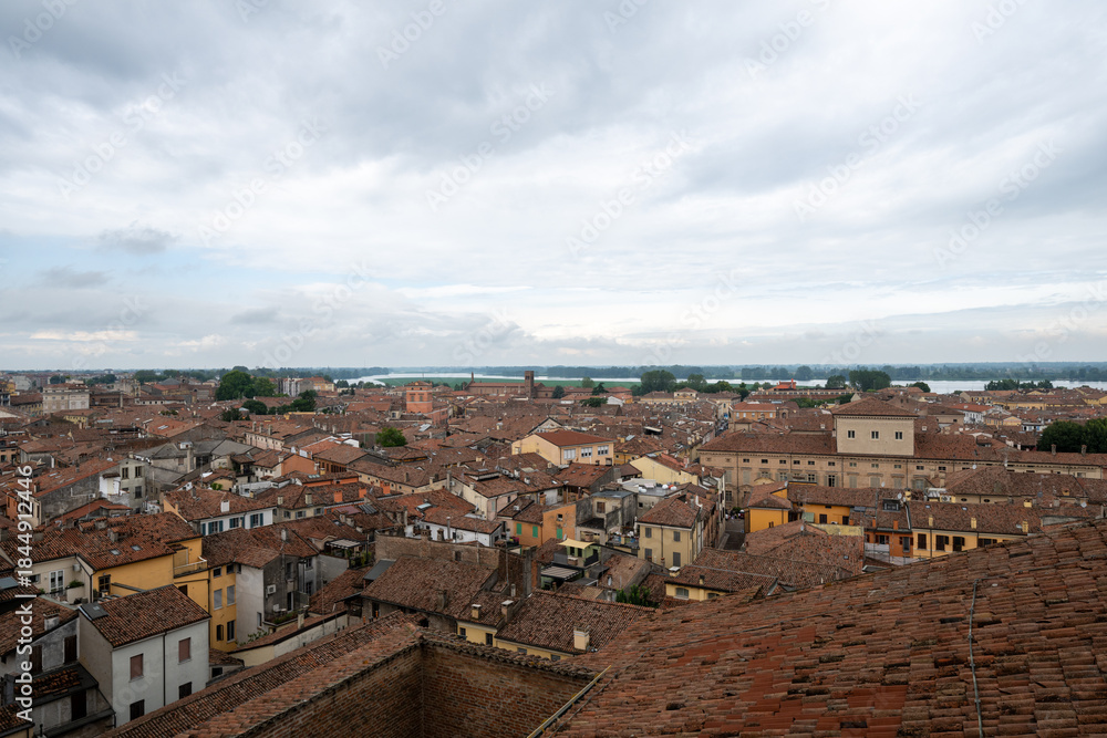 Obraz premium Rooftop View over Historic Center and Lago Superiore - Mantua, Italy