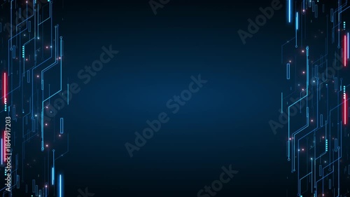 Wallpaper Mural Abstract Digital Motion Business Corporate Technology Particles Tunnel Background Loop Torontodigital.ca