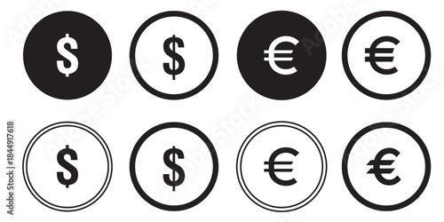 Money currency icon set. Currency exchange icon vector illustration. Best, Eps 10.