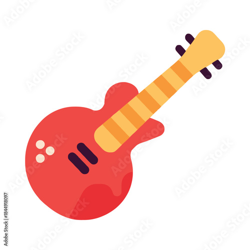 acoustic guitar vector illustration