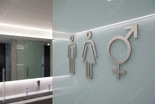 Inclusive Gender Neutral Bathroom Signage Design