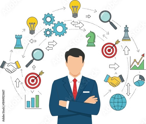 A simple graphic illustration displaying the words "vector file" for digital asset representation