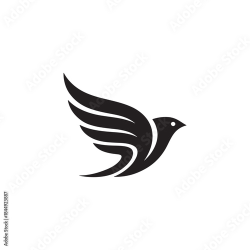 Flying Bird Logo Vector Symbol