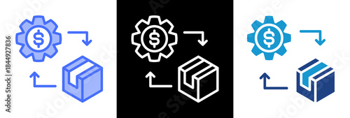 Cost Reduction triplestyle icon