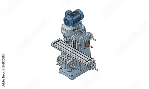 Industrial Milling Machine, Metalworking Equipment, Precision Engineering Tool