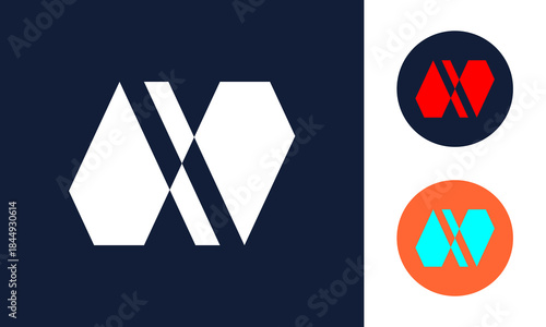 Bold abstract letter N