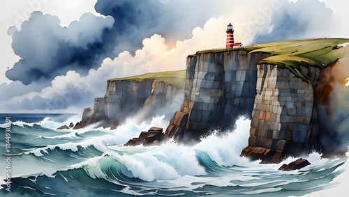 Fototapeta Naklejka Na Ścianę i Meble -  Iceberg floating in the sea