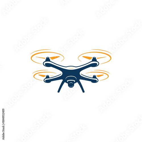 Drone Logo Design Vector Icon