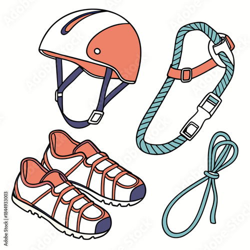 canyoning-vector-illustration-isolated-on-pure-whi.eps