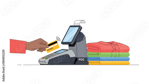 Contactless Payment, POS Terminal, and Retail Checkout