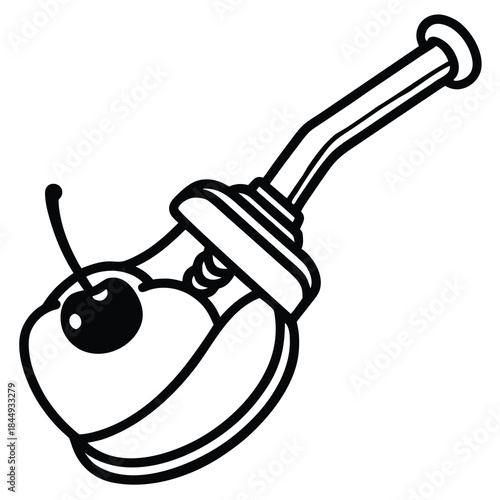 cherry-pitter-isolated-on-pure-white-background.eps