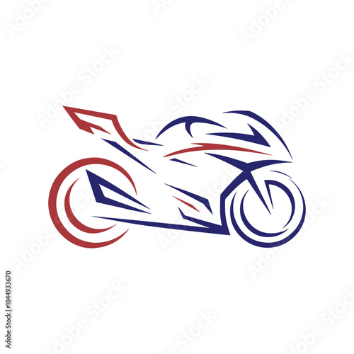 Modern Motorcycle Logo Icon Design