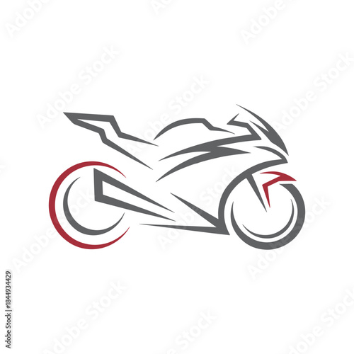 Modern Motorcycle Logo Icon Design