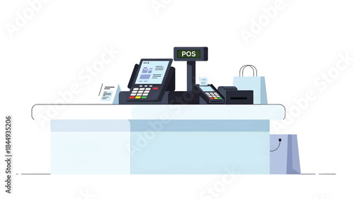 POS System, Retail Checkout, and Payment Terminal