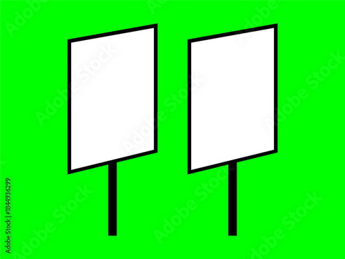reen screen frame template vector design