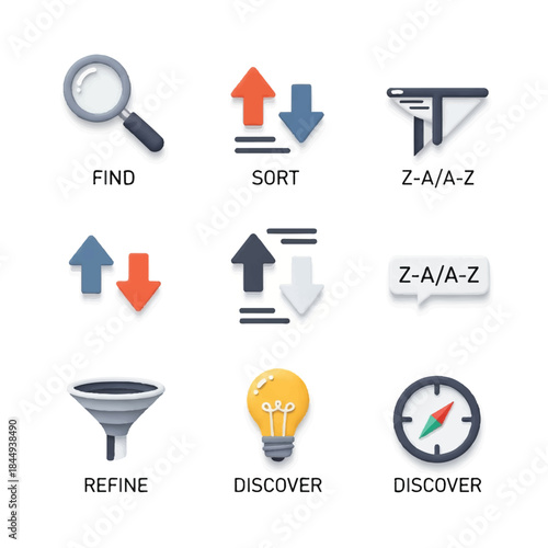 Set of Modern Flat Design Icons.