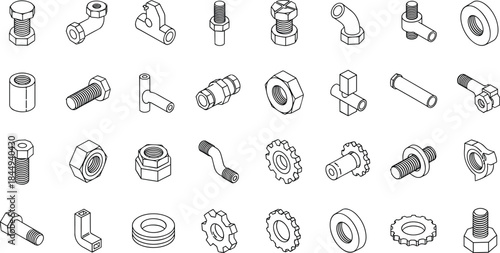 Wine, Vineyard and Winemaking Line Icons Set, Including Grapes, Cheese, Bottle, Glass, Farmer, Village, and Production Press in Outline Style, Isolated.