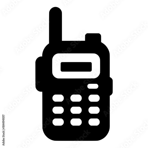 Handheld Communication Radio Icon (Walkie Talkie)