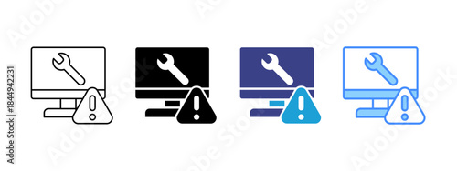 Troubleshooting icon set multiple style collection