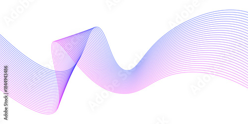 purple gradient wavy line pattern 
