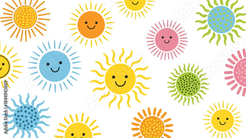 Bright and Colorful Designs for Kids' Art Projects, Fun Environment, Playful Style