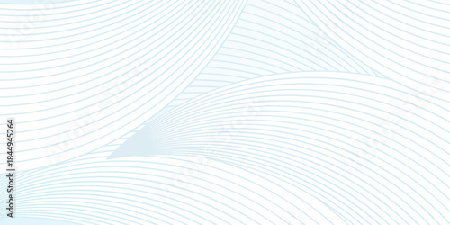 Light Blue Water Ripples Abstract Background. Smooth Dynamic Geometric Lines Texture. Modern creative trendy design in vector illustration