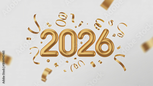 Golden 2026 New Year Celebration