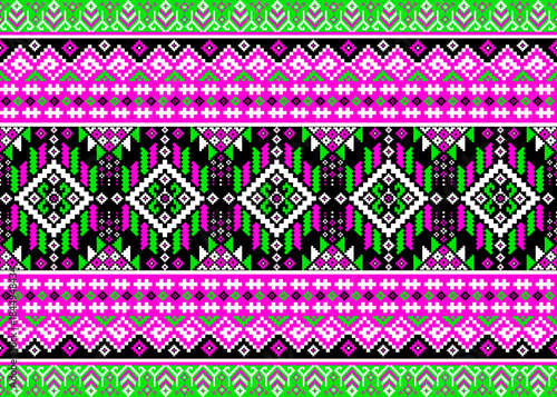 beautiful pixel tribal pattern inspired by each native pixel fabric like wayuu African native American southeast Asian traditional textile Thai silk pattern Aborigine Australian and Columbian fabric