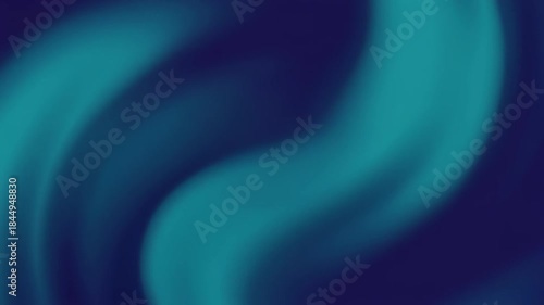 Abstract Swirling Teal and Navy Blue Gradient Background Motion.