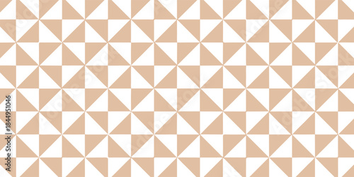Geometric Beige Triangle Pattern Tile Background For Modern Design And Wallpaper