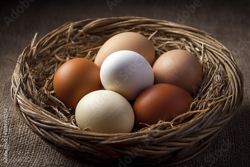 Eggs in a basket
