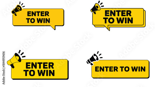 Enter to win promotional labels for contest marketing

