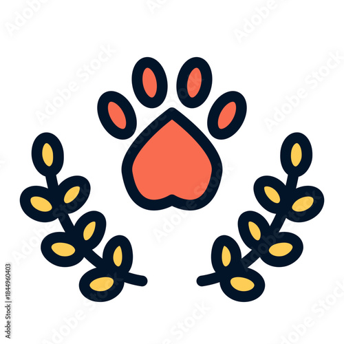 Badge for animal identification or symbol.