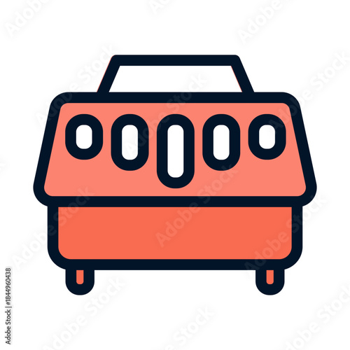 Carrier box for safe pet transport.