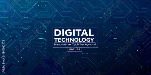 Abstract digital technology background with interconnected lines and a futuristic design