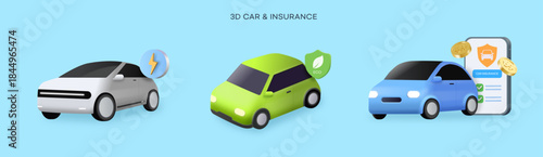 Car set vector illustration.