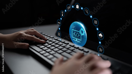 Quadro su tela Global software development and coding solutions