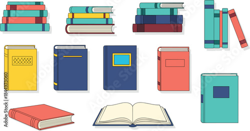 Extremely Diverse Vector Concept Set: Including Education, Books, Environmental Conservation, Military Action and Equipment, Plus Graphic Violence Elements Like Bloody Handprints and Splatter, Global 