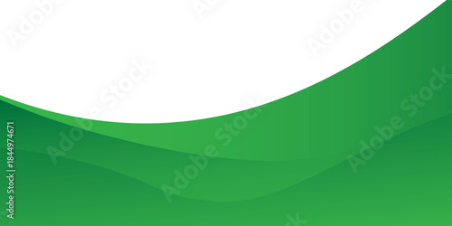 Abstract landscape green hills valley vector illustration background