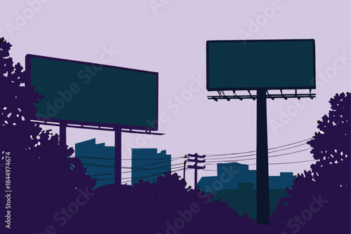 Advertise your message with this modern billboard mock-up in an urban environment! Perfect for business promotions, branding campaigns, and awareness ads
