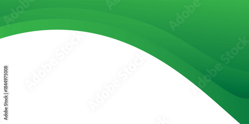 Abstract landscape green hills valley vector illustration background