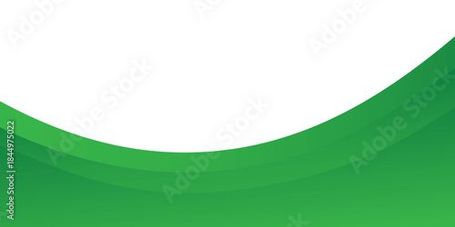 Abstract landscape green hills valley vector illustration background