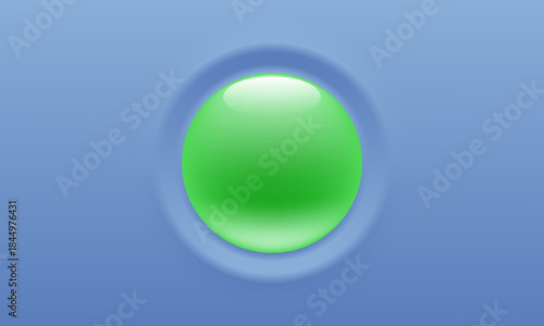 Glassmorphism style transparent checkmark icon on green sphere. 3d isolated tick logo. Eco friendly yes button. Vector emblem for nature app, antivirus identity, protection banner, checklist design.