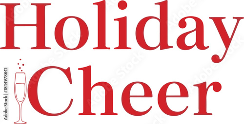 Spread the joyful spirit this Christmas with a festive toast, embodying the warmth and happiness of holiday cheer