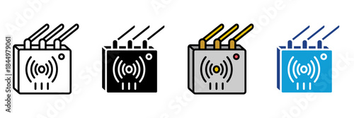 Technology  Digital Icon Set Multiple Style Collection. Laptop, Smartphone, Tablet, Desktop PC, Server, Cloud Computing, Artificial Intelligence, Robot, Microchip, Circuit Board, Coding, Keyboard, Mo