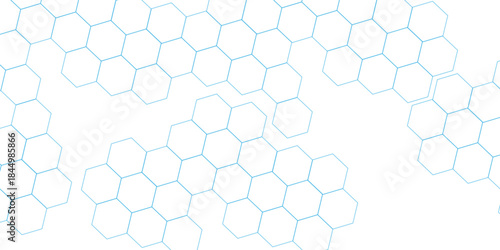 Futuristic abstract emboss white hexagon pattern vector design. Hexagon concept design abstract cube business technology background.	